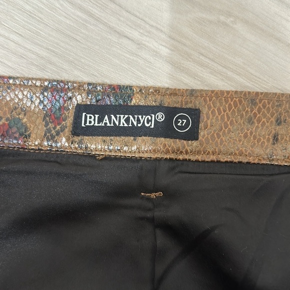 Blank NYC Snakeskin Midi Skirt Brown/Burgundy size 27 - Picture 5 of 9